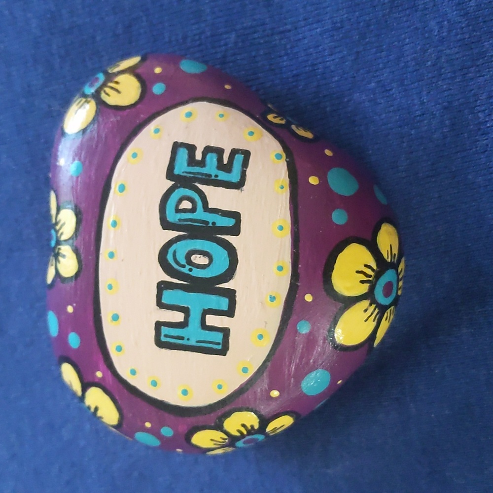 Hand painted, one of a kind rock